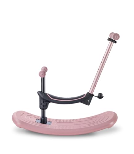 micro™ mini micro Deluxe Rock & go LED | Das ORIGINAL | Innovatives 6-in-1 System | Vom Wippen zum Scooter, Alles INKLUSIVE | Roller f&uuml;r Kinder von 1 bis 6 Jahren (Dusty Rose)