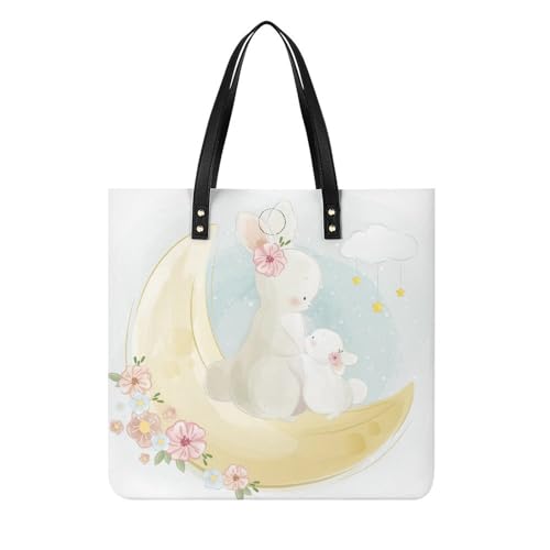Lapin De Lune Sac À Main Voyage Résistant Pour Ranger Tous Vos Essentiels 39x39cm