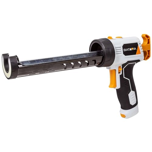 Batavia Maxxpush 6V Caulking Gun with LED (Powered by 4 x AA Batteries) - Maxxseries for DIY Professionals and Home use
