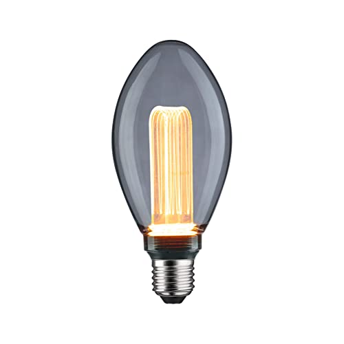Paulmann 28877 LED Light Bulb Inner Glow Edition B75 80 lm Smoked Glass 3.5 Watt Light Bulb 1800 K E27, Smoky Glass