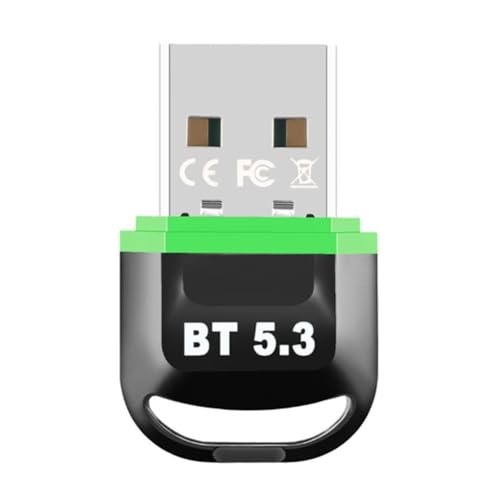 Vocdikficy Adaptador USB Bluetooth 5.3 Transmisor Receptor de Audio Inalámbrico Unidad Libre para PC Portátil Altavoz Ratón Teclado