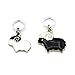 Black and White Sheep Stitch Markers for Knitting | Handmade by Pretty Warm Designs