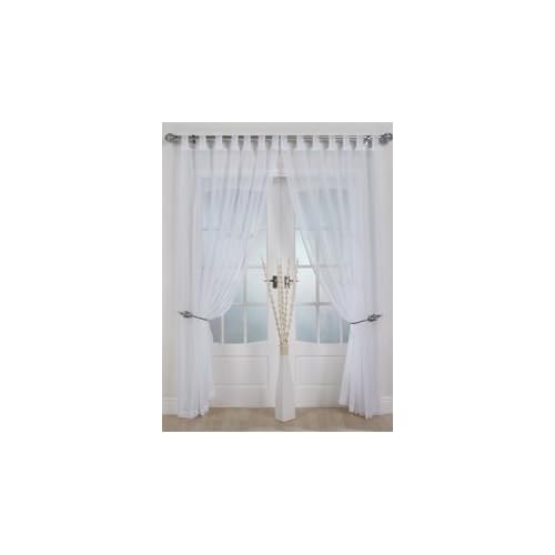 Tab Top Voile Curtains Amazon Co Uk