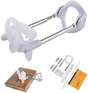 Male Penile Stretching Support, Adjustable Length Men's Bracket Enlarger Stretcher System for Men, Penis Training Device Set - White