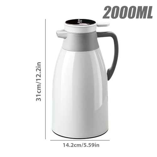 Pichet isotherme en acier inoxydable durable avec double paroi vide