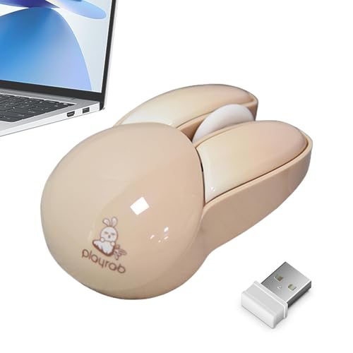 Mignon Radio Radio - Souris de Lapin, Souris Animale sans Fil, Moins de Bruit | Petites Souris drôles pour PC, Ordinateur Portable, Ordinateur de Bureau, 2,4 g, opérations de Batterie, pour Les