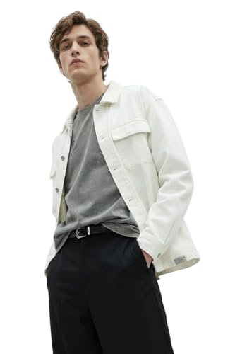 Image of SNITCH LEGACY Men Casual Jacket| Relaxed Fit Full Sleeve Spread Collar Denim Design | 100% Cotton & Breathable Twill Fabric For Streetwear, Spring Layering & Daily Outings