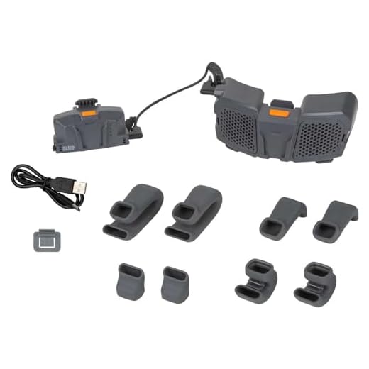 Klein Tools 60155 Portable Cooling Fan for Hard Hats and Safety Helmets, Powered by USB Rechargeable Battery to Cool Head, Neck, and Face