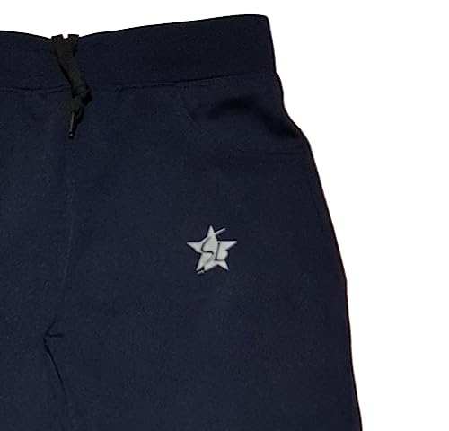 Image of STARLATH Unisex Kids Trackpants, 4 Way Lycra Stretchable Pants and Lowers for Boys and Girls Kids, Use Daily Routine, Multi Sports Activity Pant (Multicolors Pack of 2)