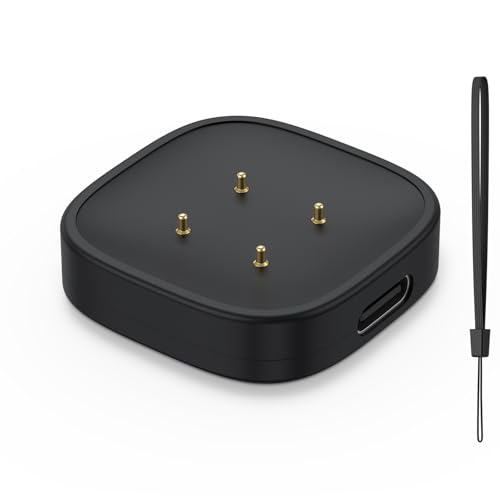 Wanme Cargador compatible con Fitbit Versa 3/Versa 4/Sense/Sense 2, cargador magnético, cable de carga USB de repuesto (adaptador)