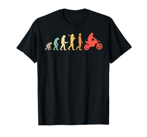 Regalo Retro Motocross Evolution Camiseta