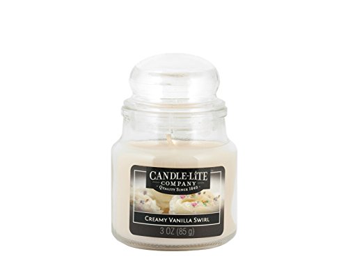 Candle-Lite Company 3827553 Vanilla Swirl Jar Candle, 3 Oz #TOP5