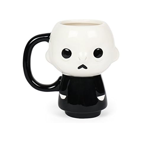 FAB Starpoint Harry Potter Voldemort Ceramic Black and White Body Drinking Mug, One Size Cover