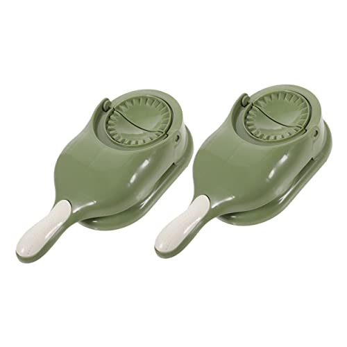 SOLUSTRE 2Pcs Compact Dumpling Presser Tool Manual Dumpling Maker for Home Kitchen Non Stick Surface Easy to Use Dumpling Press for Family Fun and Delicious Dumplings
