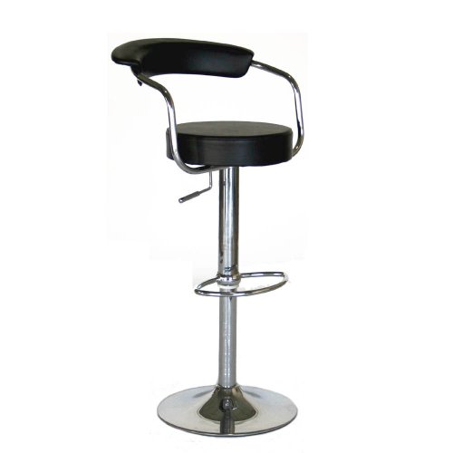 Modern Contemporary Adjustable Bar Stools, Set of 2