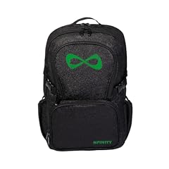 Black Sparkle/Kelly Green Logo