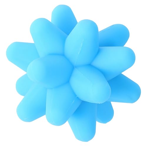 BCOATH Pelota de Silicona para Masaje Muscular Azul Pelota de Fitness y Pilates Elástica para Fascia Bola de Ejercicio para Relajación y Tonificación Muscular