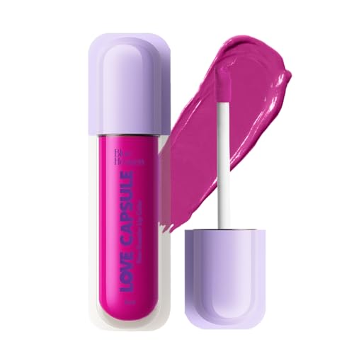Image of Blue Heaven Love Capsule Non Transfer Lip Colour | Intense Color Payoff | Long Lasting | One Swipe Formula | Liquid lipstick Waterproof & Smudge Proof | Pink Fantasy, 5ml