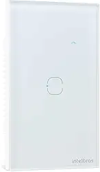 Interruptor Touch Inteligente Compatível com Alexa Com 1 Tecla EWS 1001 Branco Intelbras