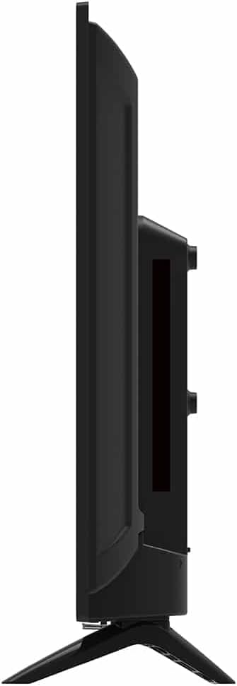 Side view of Westinghouse TV with stand