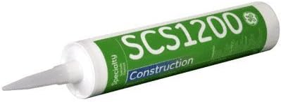 GE SCS1200 Silicone Construction Sealant, Black