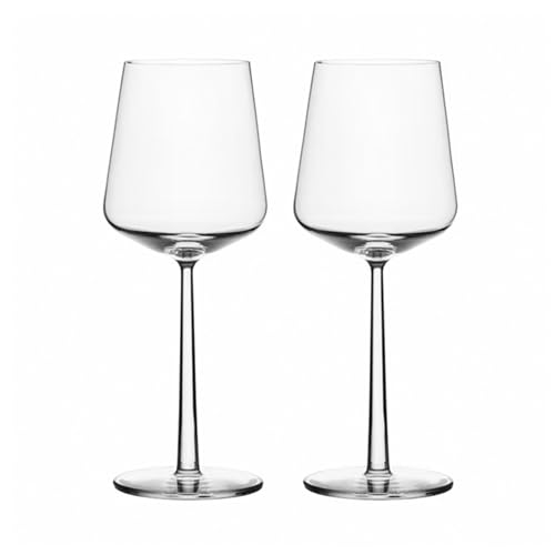 Iittala 2er Set Rotweingläser aus der Essence Kollektion, 0,45L, Spülmaschinengeeignet, 1008568, Klar