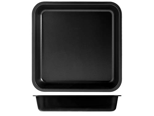Vespa vepsa Linea Cucina TEGLIA SFORNATUTTO 30x30 h.5.5, Acciaio, Nero, 5.5