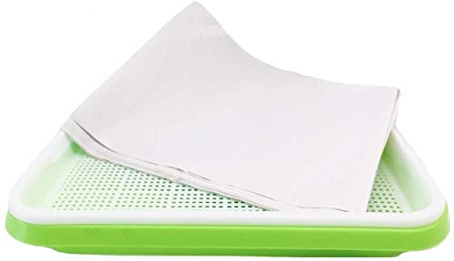 Pack of 150 pcs Germinating Growing Paper Seed Sprouter Vegetable Microgreens Planting Paper 7.8″ x 11.4″. Fit for Plant Germination Tray (13.4″x 9.8″) Trays NOT Included