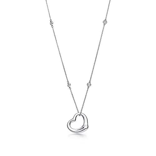 Collier Argent 925 Femme avec Pendentif Amour Enveloppe et Chaîne Clavicule Mode