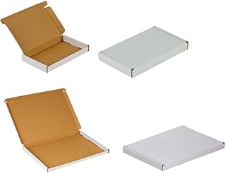200 x White Box Mini Square. Size: 10cm x 10cm x 2cm Shipping MAILING Postal PIP Large Letter