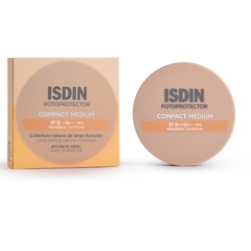 ISDIN Fotoprotector Compact Medium SPF50 10G Kompakter Gesichts-Sonnenschutz