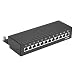 Produktbild Ligawo ® Patchpanel Cat.6A 12-Fach Geschirmt Schwarz  Desktop 1HE