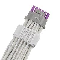 ASUS ROG Equalizer White geätztes 12-V-2x6-PCIe-Kabel – Ansicht 3