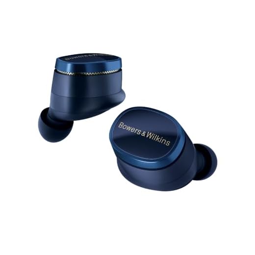 Bowers & Wilkins Cuffie wireless Pi8 True Wireless con Bluetooth, AptX, cancellazione attiva del rumore (ANC) e microfoni integrati - Blu notte