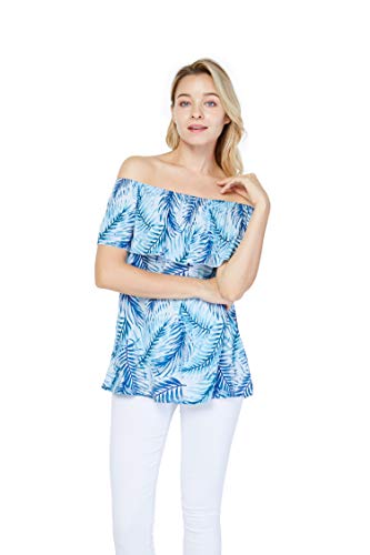 Image of Hawaii Hangover Family Matching Hawaiian Clothes, Simply Blue Leaves