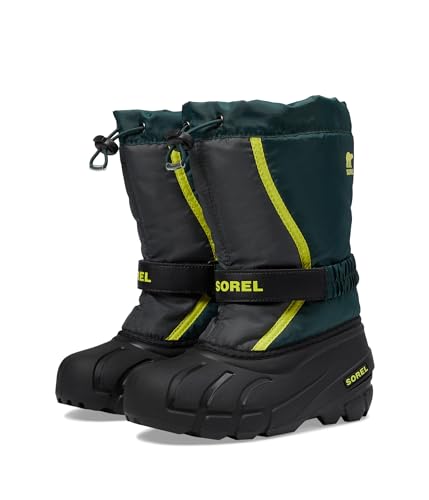 SOREL Children's Flurry Boot - Spruce, Grill - 5