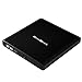 GlowGeek Electronics USB 3.0 External CD DVD Rewriter Drive with M-DISC Support for PC and Mac - Black