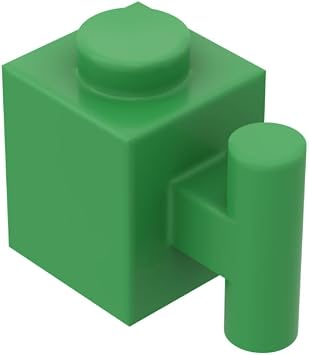 Gobricks 2921 28917 Brick Special 1x1 With Handle, Bright Green, 50 pcs
