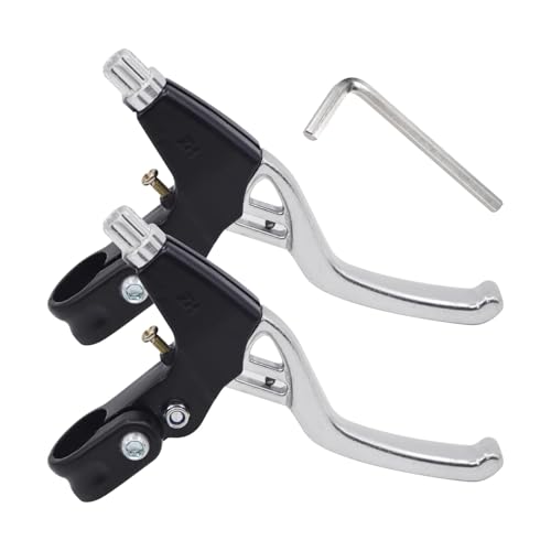 CONGGUAN 1 Pair Universal Bike Brake Levers Aluminium Alloy Lightweight Hand BrakesBike Bicycle Cycling Brake Level Handles Lever Set for Most Bicycle Road Bike Mountain Bike（22mm Diameter）