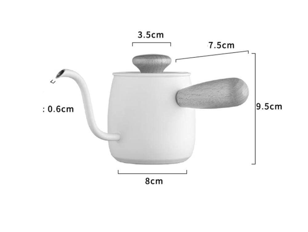 Czajniczek Zaparzacz Do Herbaty Czajniczek Ekspres Do Herbaty Należy Wlać Czajnik Ze Stali Nierdzewnej Długi Wąski Dasek Espresso Herbata V Neck Czajnik Garnek Z 12Z-Czarny