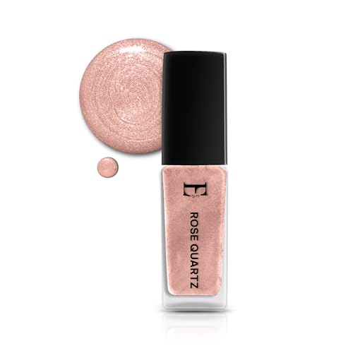 Image of ROSE QUARTZ Vegan Nail Polish Peach Color | Long Lasting Chip Resistant Formula | Quick Dry Glossy Finish | Non Toxic & Cruelty Free Nail Paint for Women | 10 ml