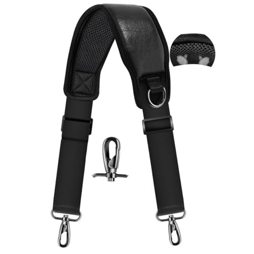 ZINZ 77 inch Bag Shoulder Strap with Ultra Cushion Breathable Pad, Durable Strap with Double Adjustable Buckles for Bags