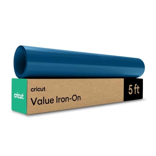 Cricut Vinilo Textil Azul Marino - Rollo De Vinilo De Transferencia De Calor Para Camisetas Y Ropa - 30.5 Cm X 1.5 M