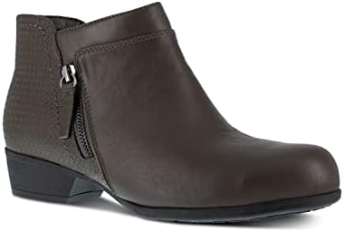 Rockport Work Women's Carly Work Safety Toe Bootie, Charcoal, 8 | Image 1