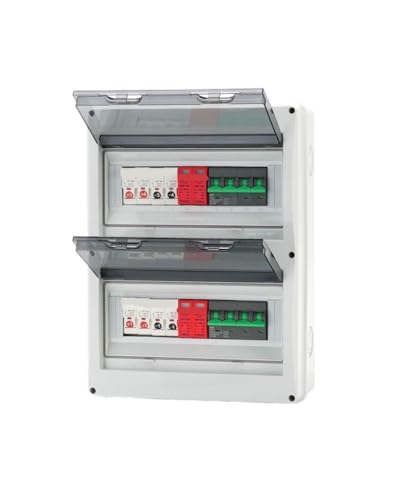 HT 4 �� 2 �A�E�g DC1000V ���z�����d PV �R���o�C�i�{�b�N�X���ی� 32A �q���[�Y MCB SPD �h�� IP65 ���z(DC1000V20A 4in 2out)