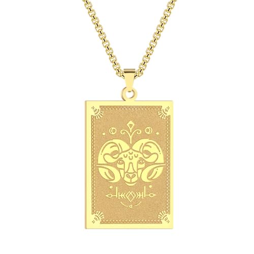 Collier zodiaque vintage femme : le cadeau de mariage idéal en Verseau Bélier
