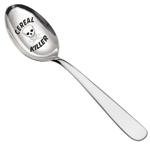 Cereal Killer Spoon Christmas Party Bag Fillers Kids Boy Girls Stocking Eve Box Toy Novelty Gift Fun Eve Boexes Present Idea Unusual Teeneager Son Daughter Fun Funny Birthday for Kids