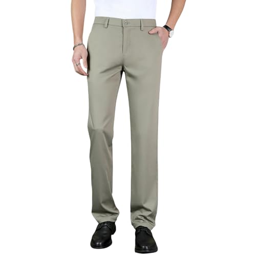 Pantalon d'été fin homme classique droit et fluide pour la chaleur