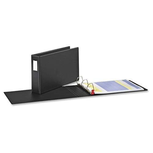 Cardinal® Premier 11" X 17" Binder, Easy Open® Locking Slant-D® Rings, 3", 650-Sheet Capacity, Black With Spine Label Holder #TOP7