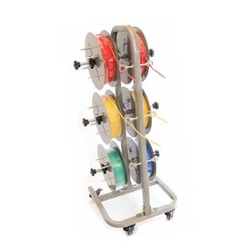 Soporte de bobina industrial con ruedas para cables 2